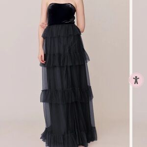 Revelry Frankie Convertible Velvet + Tulle Dress